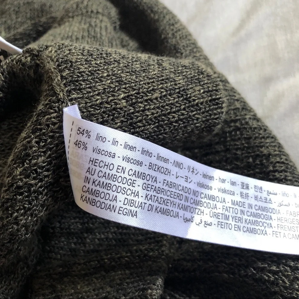 zara ⋆ linen blend knit pants